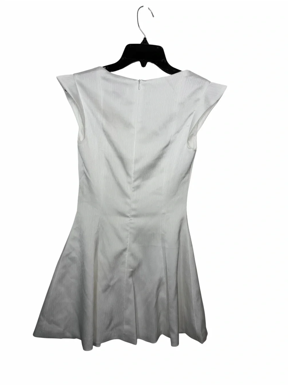 Peppermayo NWT Women’s Maryjane Mini Dress In White Textured Satin. Size 4. - Picture 6 of 14